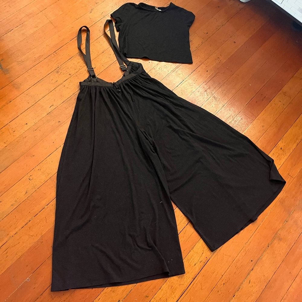 Free People Black Cutout Jumpsuit - Picture 2 of 12
